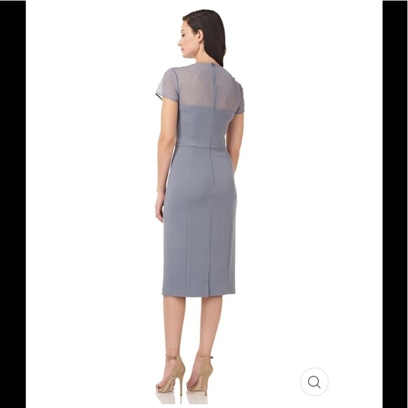 JS Collections Slate Blue Midi Dress - Picture 11 of 12